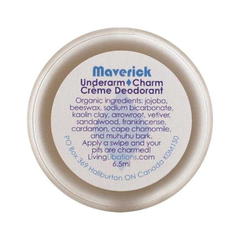Underarm Charm Crème Deodorant - Maverick Living Libations