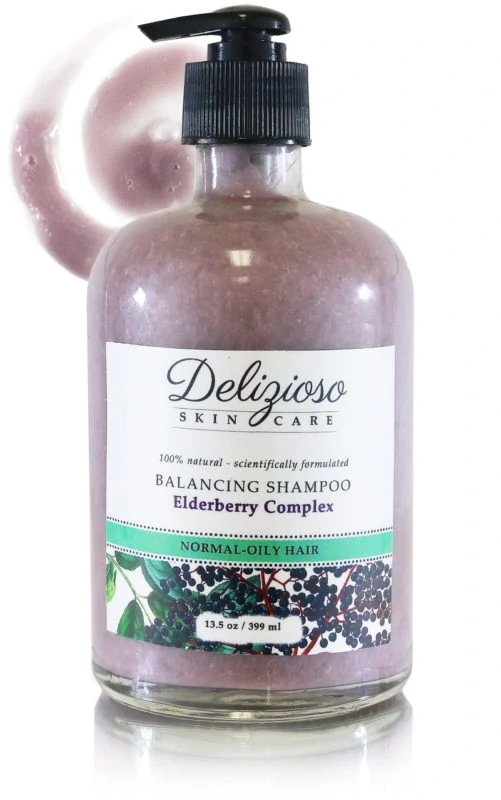 Elderberry Hair Balancing Shampoo - Delizioso Skincare