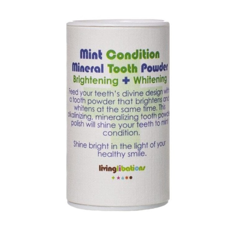 Living Libations - Mint Condition Mineral Tooth Powder Brightening + Whitening 2