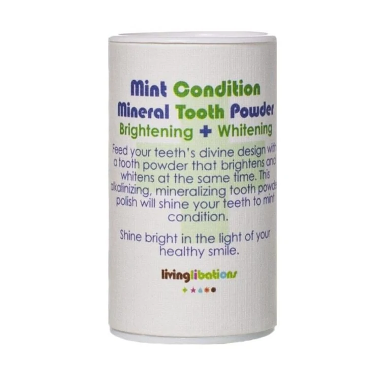 Living Libations - Mint Condition Mineral Tooth Powder Brightening + Whitening 2