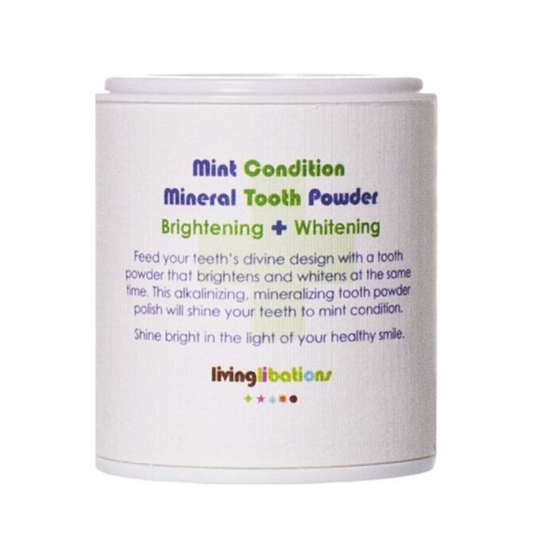 Living Libations - Mint Condition Mineral Tooth Powder Brightening + Whitening 3