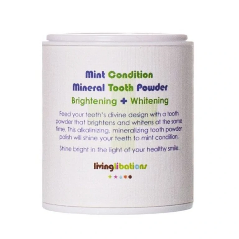 Living Libations - Mint Condition Mineral Tooth Powder Brightening + Whitening 3