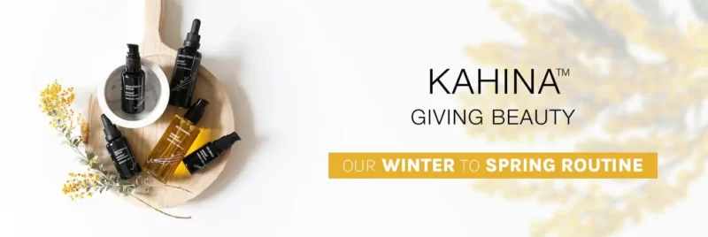 Kahina giving beauty our winter to spring routine