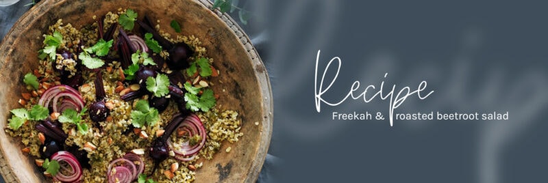 Recipe Freekah roasted beetroot salad