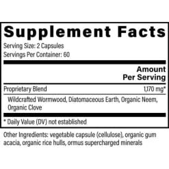 global-healing-paratrex-supplement-facts