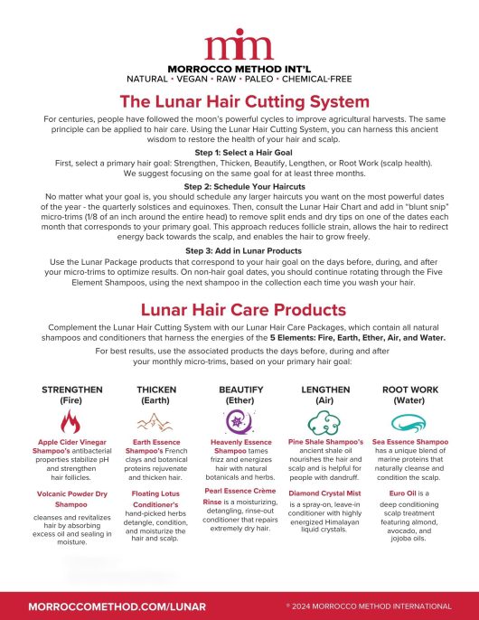 Luxurious Hair With The Morrocco Method Lunar Hair Calendar Luxurious Hair With The Morrocco Method Lunar Hair Calendar