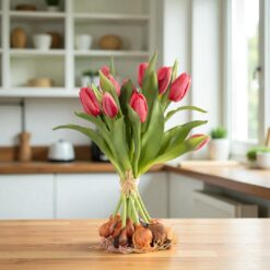 dhs-real touch tulips interior red