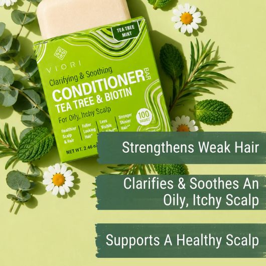 Tea Tree Conditioner Bar – Oily & Itchy Hair – Image 3
