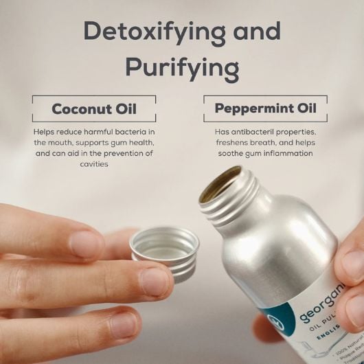 Oil Pulling Mouthwash - English Peppermint – Image 2